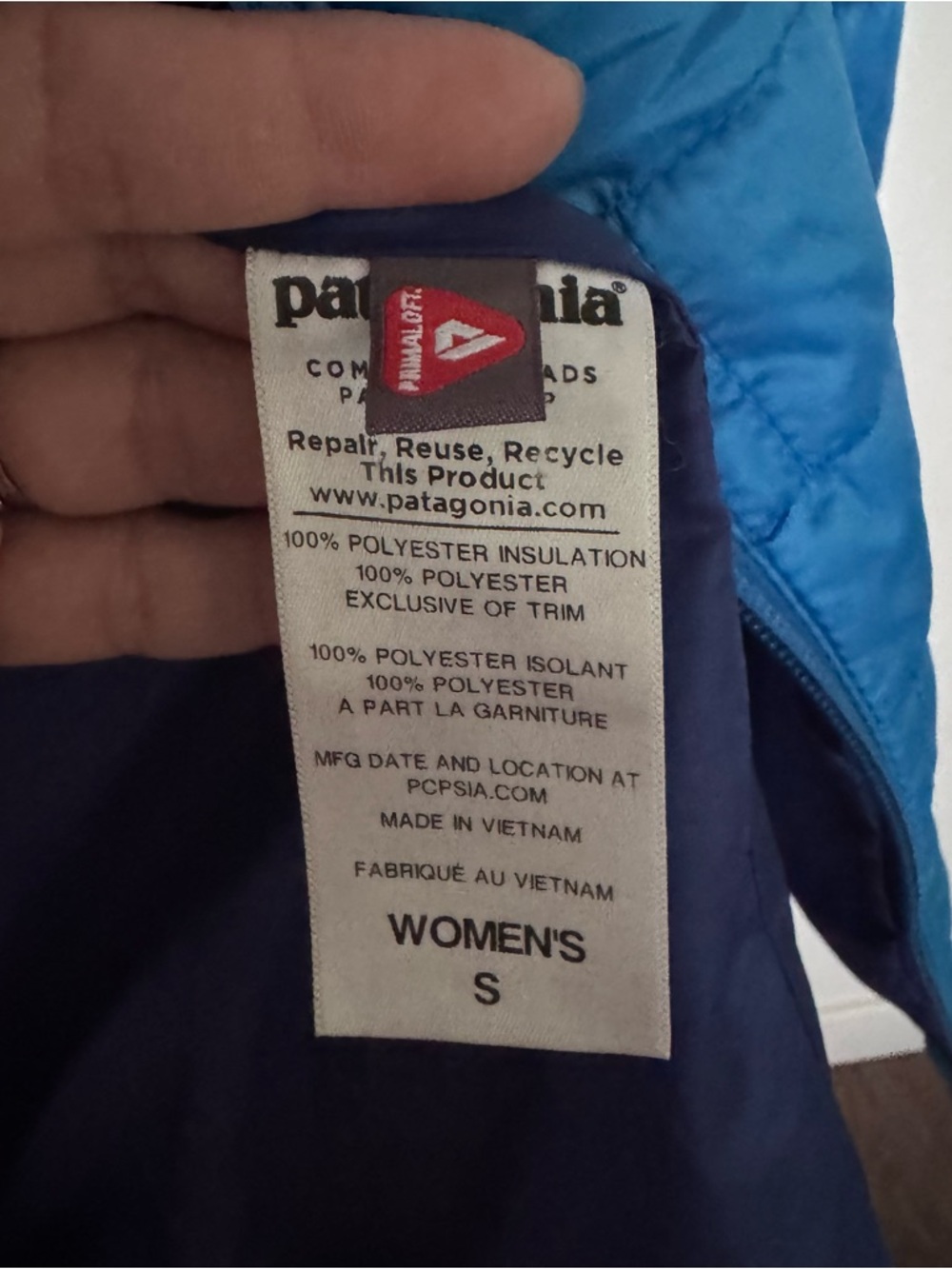 Patagonia nano puff jacket in Bright Blue - Picture 6 of 7
